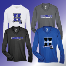 Howard Cheer Ladies Long Sleeve Tech Tee